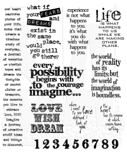 STAMPERS ANONYMOUS STAMPERS ANONYMOUS TIM HOLTZ STUFF TO SAY CLING STAMP SET