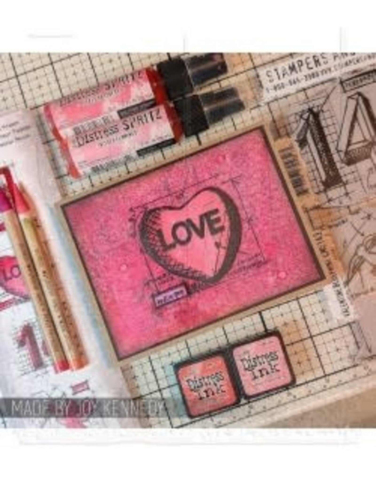 STAMPERS ANONYMOUS STAMPERS ANONYMOUS TIM HOLTZ VALENTINE BLUEPRINT CLING STAMP SET