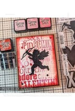 STAMPERS ANONYMOUS STAMPERS ANONYMOUS TIM HOLTZ VALENTINE SILHOUETTES CLING STAMP SET