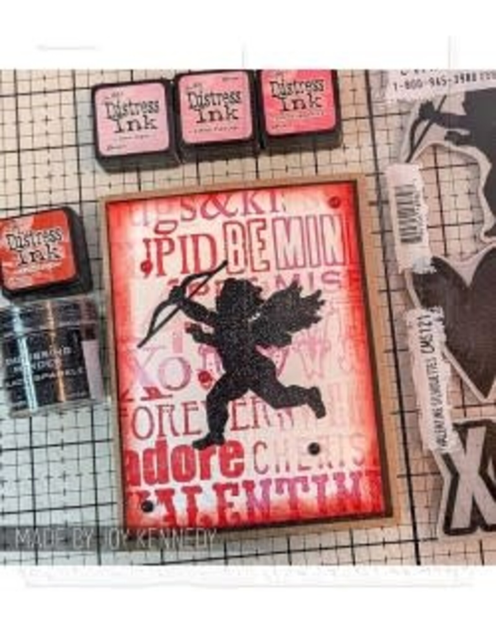 STAMPERS ANONYMOUS STAMPERS ANONYMOUS TIM HOLTZ VALENTINE SILHOUETTES CLING STAMP SET