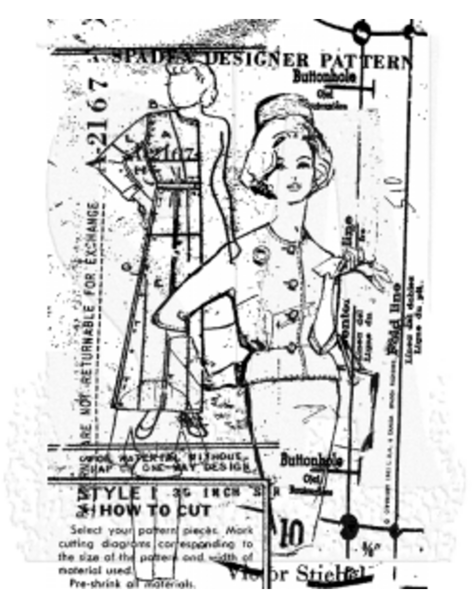 STAMPERS ANONYMOUS STAMPERS ANONYMOUS TIM HOLTZ COMPONENTS VOGUE CLING STAMP