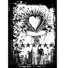 STAMPERS ANONYMOUS STAMPERS ANONYMOUS TIM HOLTZ COMPONENTS URBAN TATTOO CLING STAMP