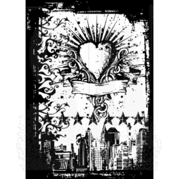 STAMPERS ANONYMOUS STAMPERS ANONYMOUS TIM HOLTZ COMPONENTS URBAN TATTOO CLING STAMP