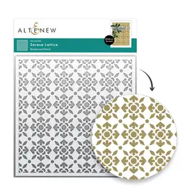 ALTENEW ALTENEW SERENE LATTICE 6x6 BACKGROUND STENCIL