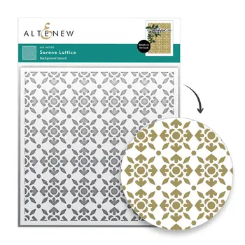 ALTENEW ALTENEW SERENE LATTICE 6x6 BACKGROUND STENCIL