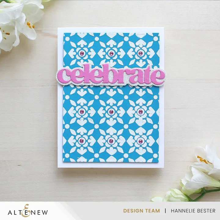 ALTENEW ALTENEW SERENE LATTICE 6x6 BACKGROUND STENCIL