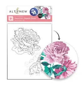 ALTENEW ALTENEW STENCIL ART: MAJESTIC ROSES LAYERING STENCIL SET 7/PK