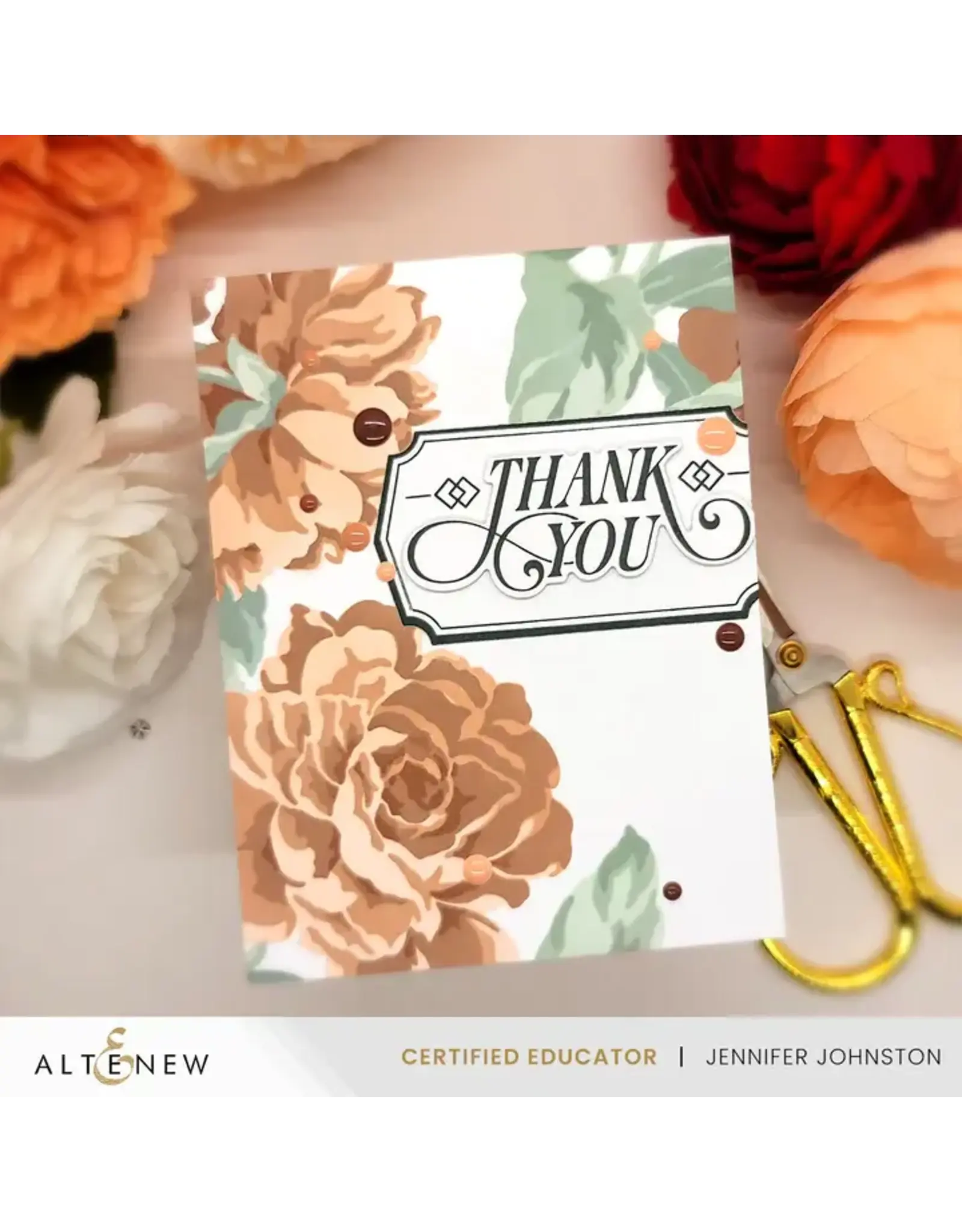 ALTENEW ALTENEW STENCIL ART: MAJESTIC ROSES LAYERING STENCIL SET 7/PK