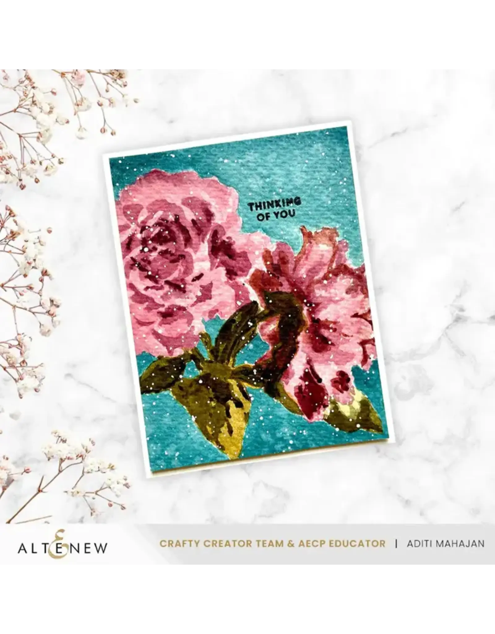 ALTENEW ALTENEW STENCIL ART: MAJESTIC ROSES LAYERING STENCIL SET 7/PK