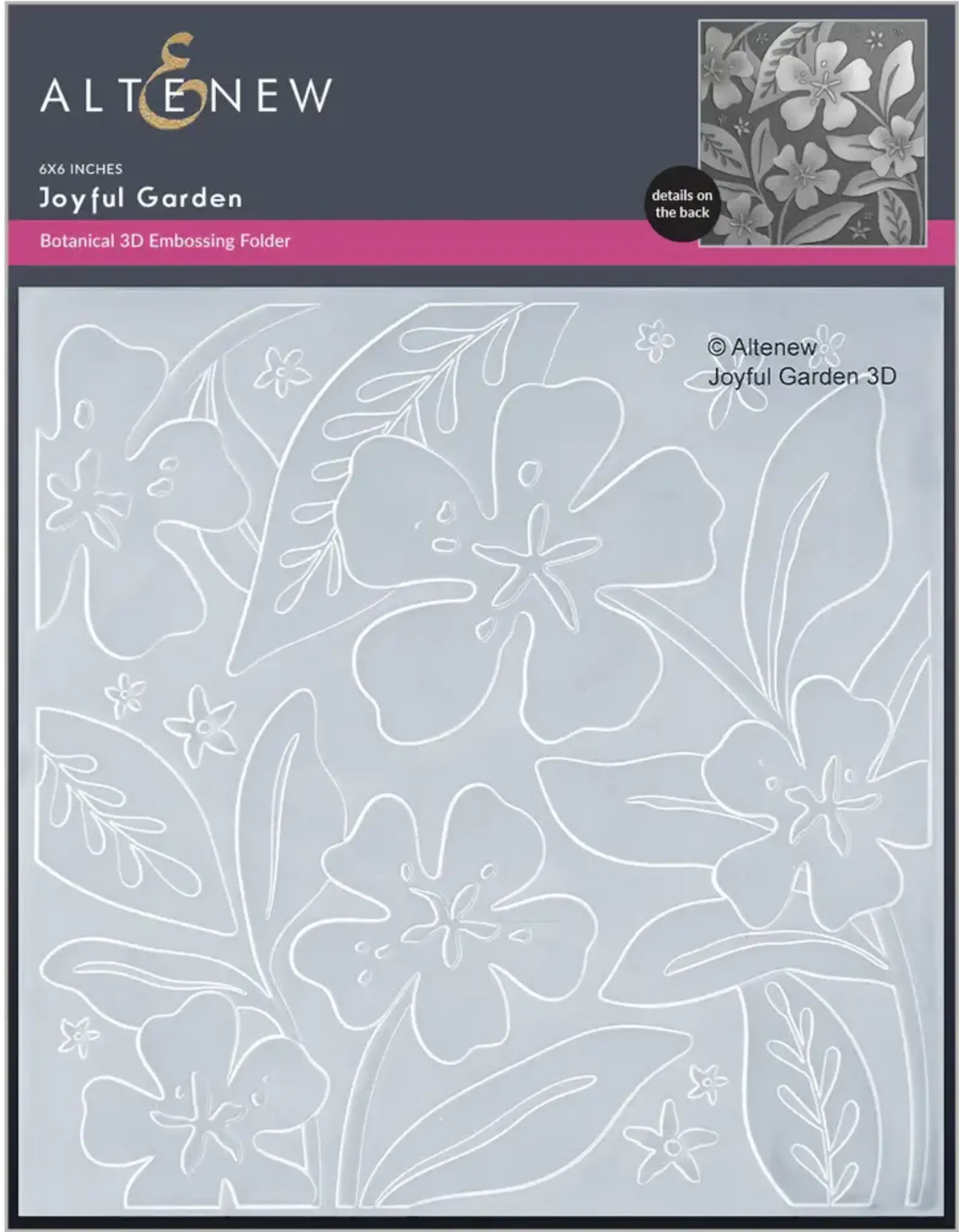 ALTENEW ALTENEW JOYFUL GARDEN 3D EMBOSSING FOLDER