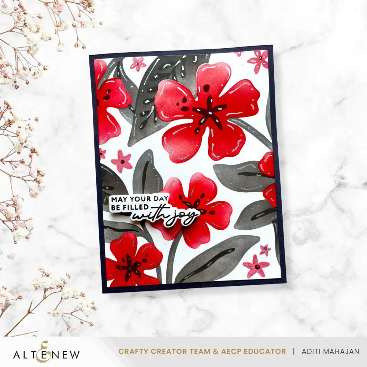 ALTENEW ALTENEW JOYFUL GARDEN 3D EMBOSSING FOLDER