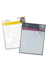 ALTENEW ALTENEW JOYFUL GARDEN 3D EMBOSSING FOLDER AND STENCIL SET BUNDLE