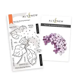 ALTENEW ALTENEW POP-IT-UP: BLOOMING HYDRANGEA CLEAR STAMP & DIE SET