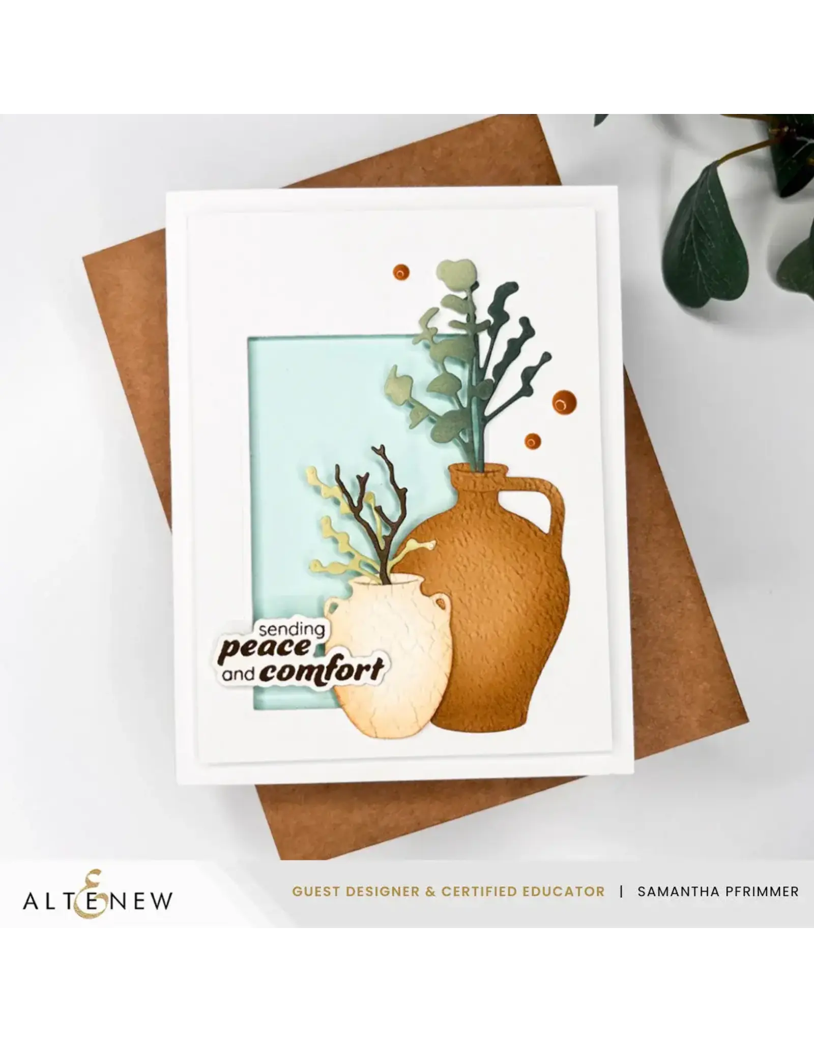 ALTENEW ALTENEW TEXTURED VASES 3D EMBOSSING FOLDER AND DIE SET