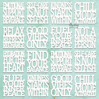 MINTAY MINTAY CHIPPIES - DECOR SELFCARE 12x12 CHIPBOARD