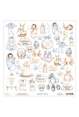 MINTAY MINTAY BABY BOY BASIC ELEMENTS 12x12 CARDSTOCK