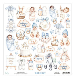 MINTAY MINTAY BABY BOY BASIC ELEMENTS 12x12 CARDSTOCK