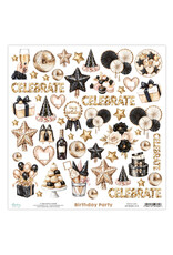 MINTAY MINTAY BIRTHDAY PARTY BASIC ELEMENTS 12x12 CARDSTOCK