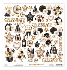 MINTAY MINTAY BIRTHDAY PARTY BASIC ELEMENTS 12x12 CARDSTOCK