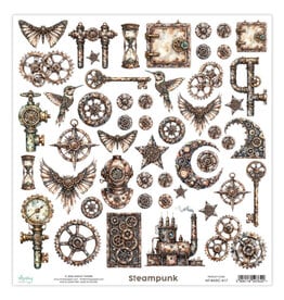 MINTAY MINTAY STEAMPUNK BASIC ELEMENTS 12x12 CARDSTOCK