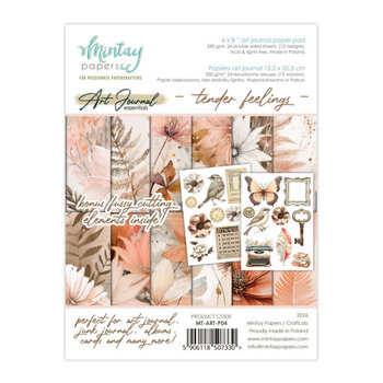 MINTAY MINTAY ART JOURNAL TENDER FEELINGS 6x8 PAPER PAD 24 SHEETS