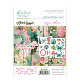 MINTAY MINTAY ART JOURNAL MAGIC COLORS 6x8 PAPER PAD 24 SHEETS