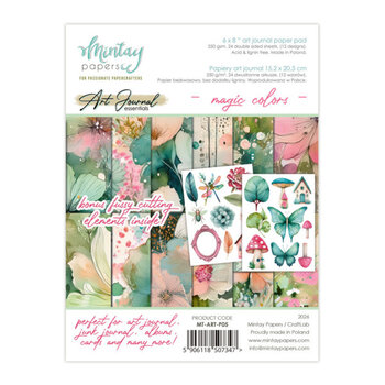 MINTAY MINTAY ART JOURNAL MAGIC COLORS 6x8 PAPER PAD 24 SHEETS