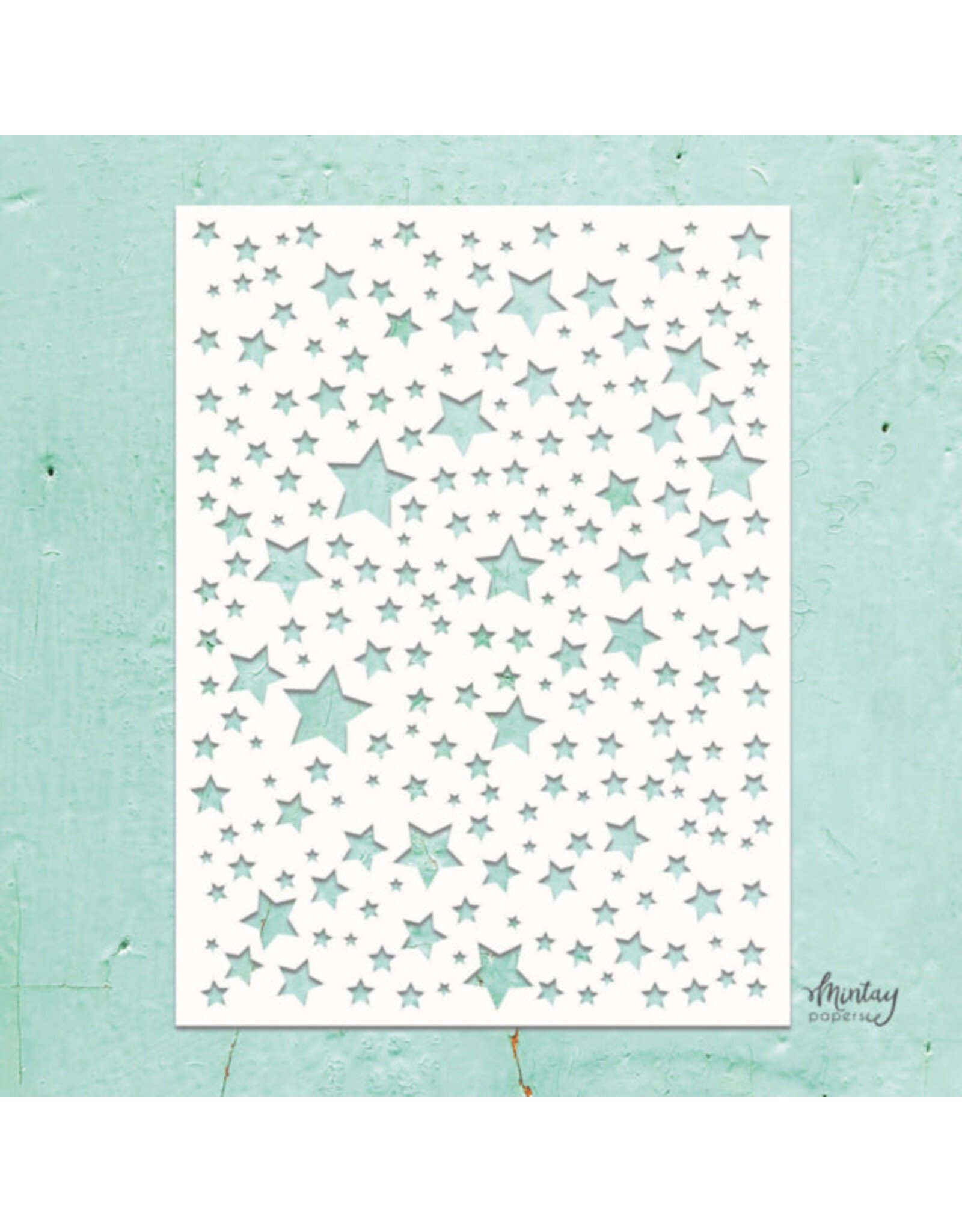 MINTAY MINTAY KREATIVA STARS 6x8 STENCIL