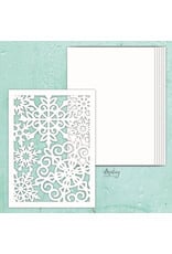 MINTAY MINTAY CHIPPIES -  SNOWFLAKES CHIPBOARD ALBUM BASE