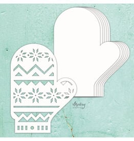 MINTAY MINTAY CHIPPIES -  WINTER GLOVE CHIPBOARD ALBUM BASE