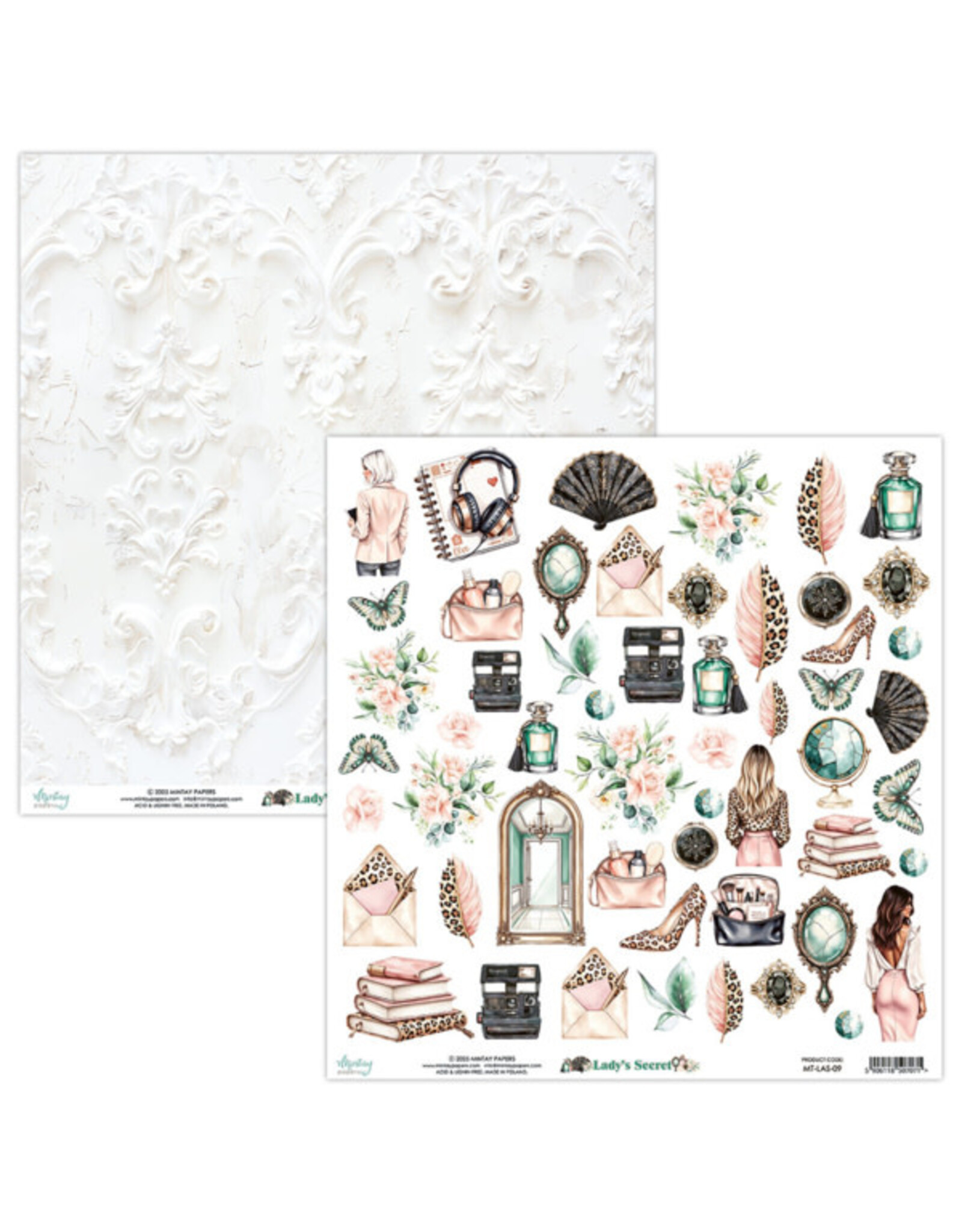 MINTAY MINTAY LADY'S SECRET #09 ELEMENTS CARDSTOCK 12x12