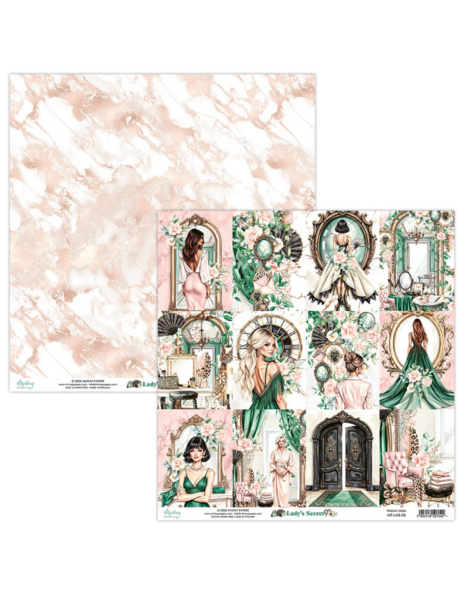 MINTAY MINTAY LADY'S SECRET #06 12x12 CARDSTOCK