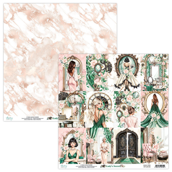 MINTAY MINTAY LADY'S SECRET #06 12x12 CARDSTOCK