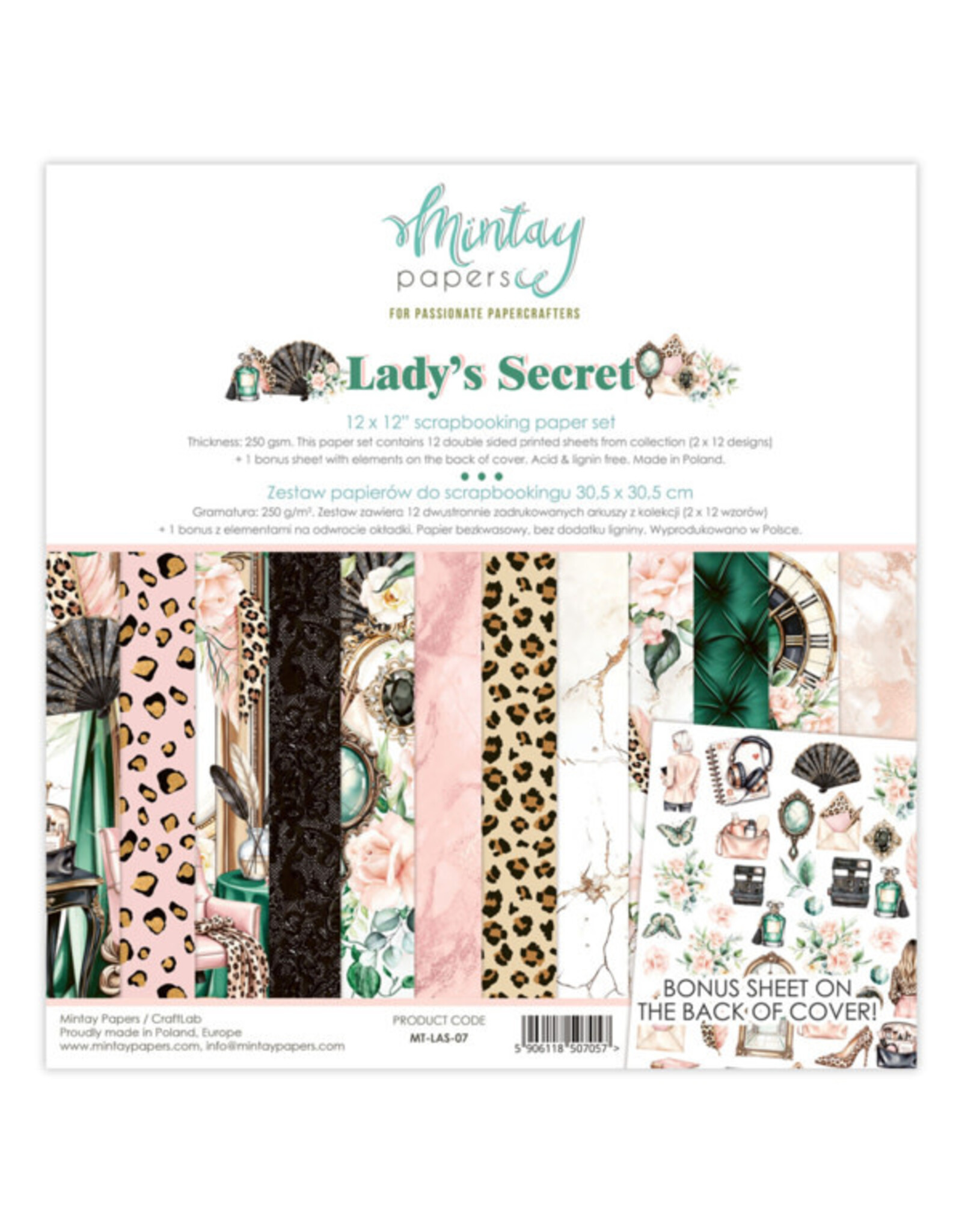 MINTAY MINTAY LADY'S SECRET 12x12 COLLECTION PACK 12 SHEETS