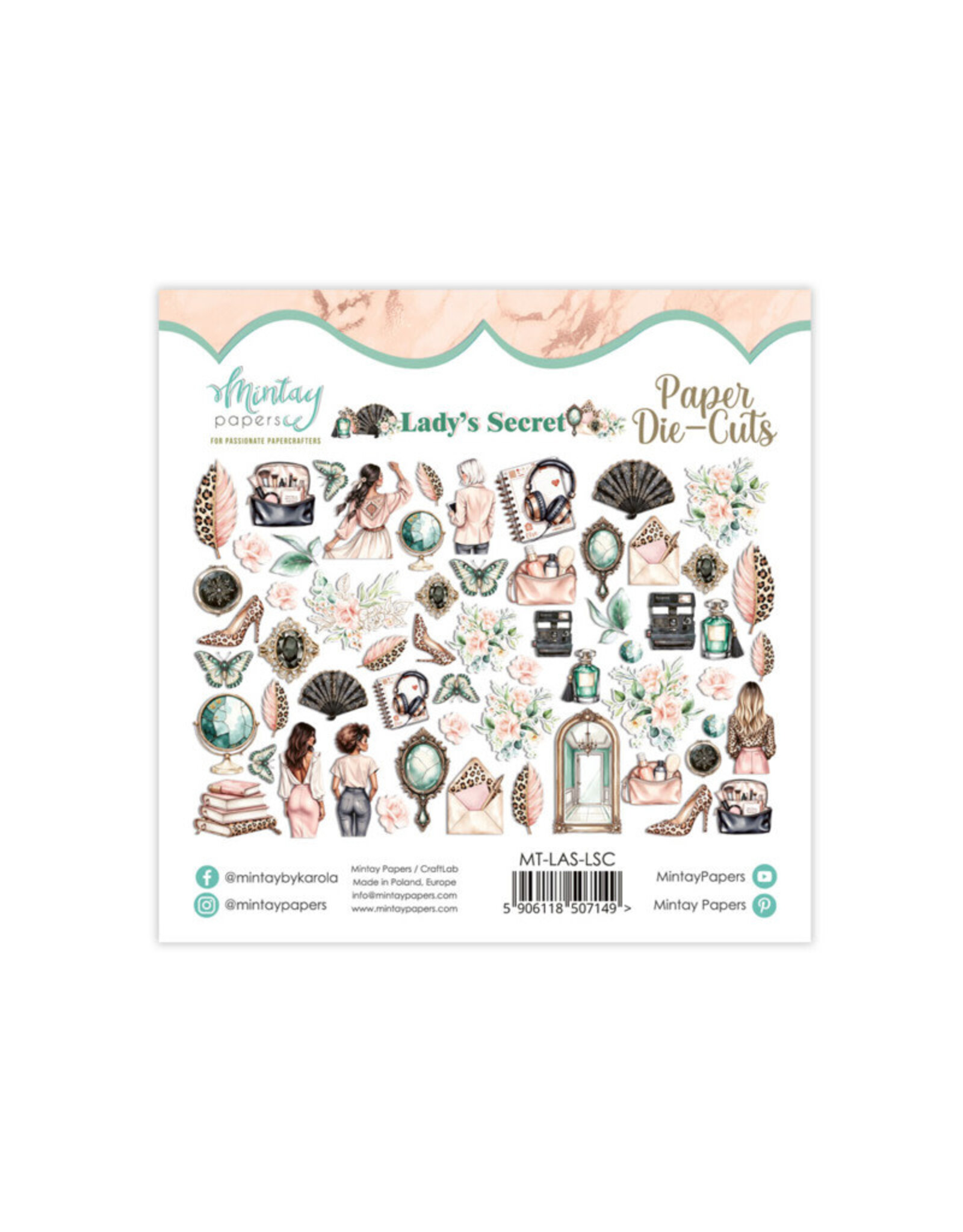 MINTAY MINTAY LADY'S SECRET PAPER DIE-CUTS 60/PK