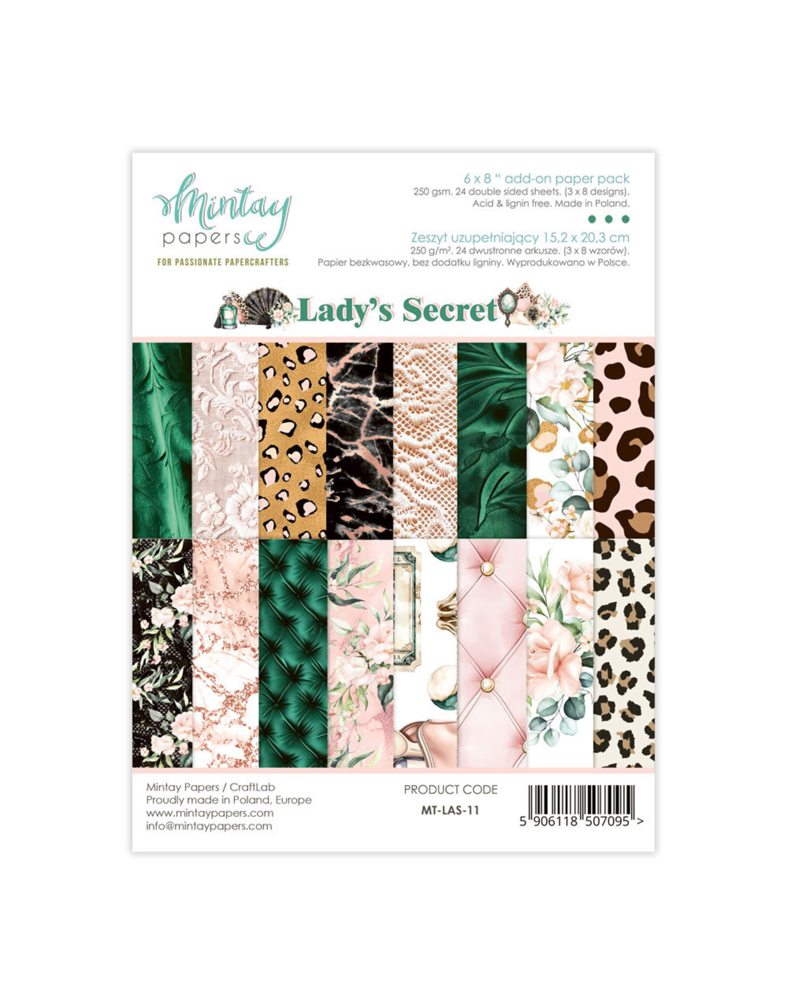 MINTAY MINTAY LADY'S SECRET 6x8 ADD-ON PAPER PAD 24 SHEETS