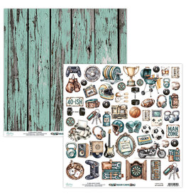 MINTAY MINTAY MAN CAVE #09 ELEMENTS CARDSTOCK 12x12