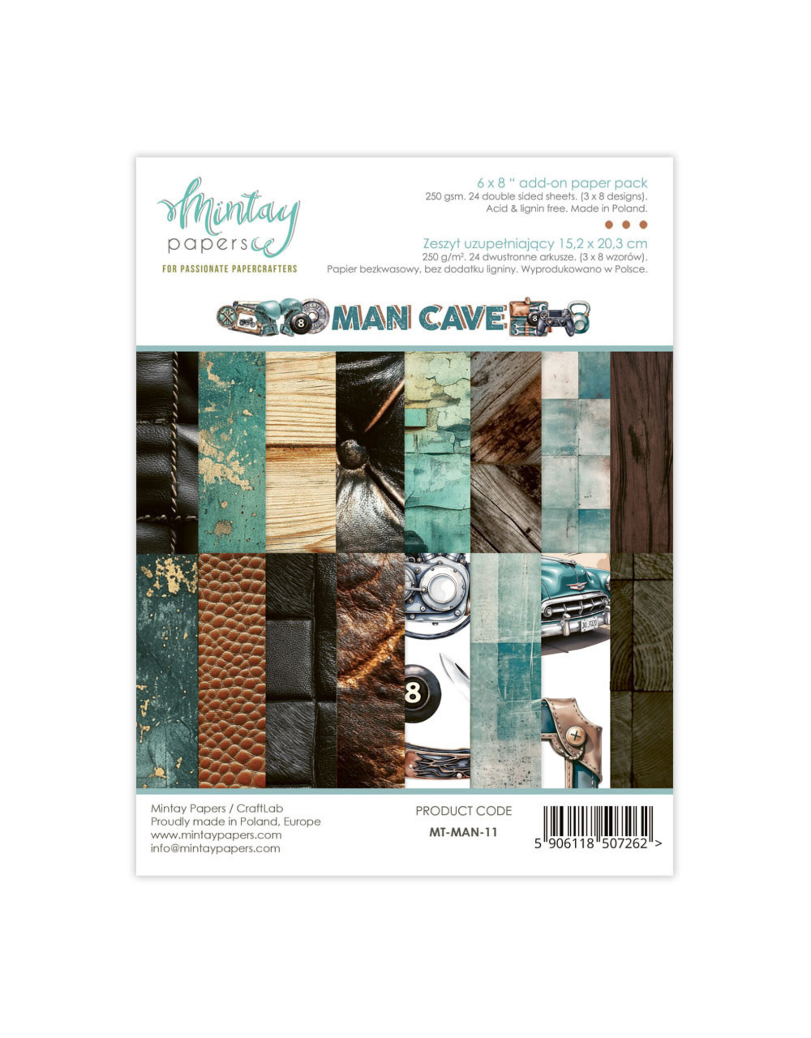 MINTAY MINTAY MAN CAVE 6x8 ADD-ON PAPER PAD 24 SHEETS