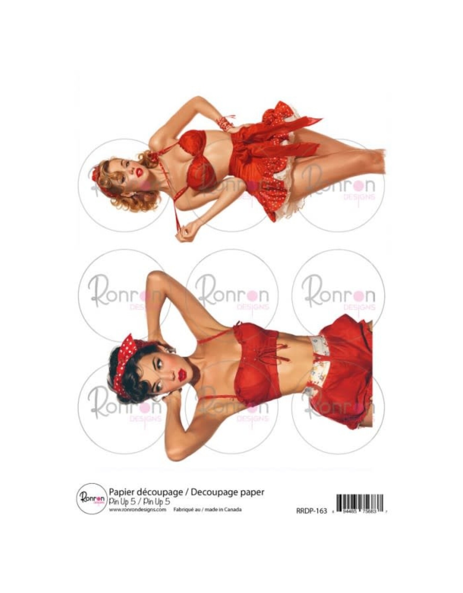 RONRON DESIGNS RONRON DESIGNS PIN UP 5 RICE PAPER