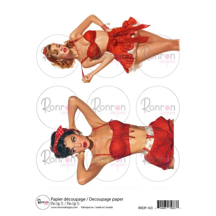 RONRON DESIGNS RONRON DESIGNS PIN UP 5 RICE PAPER