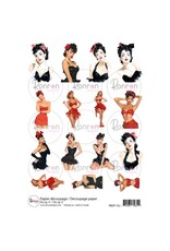 RONRON DESIGNS RONRON DESIGNS PIN UP 4 RICE PAPER