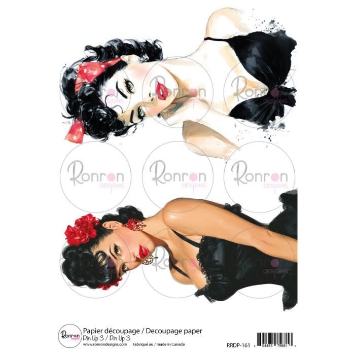 RONRON DESIGNS RONRON DESIGNS PIN UP 3 RICE PAPER