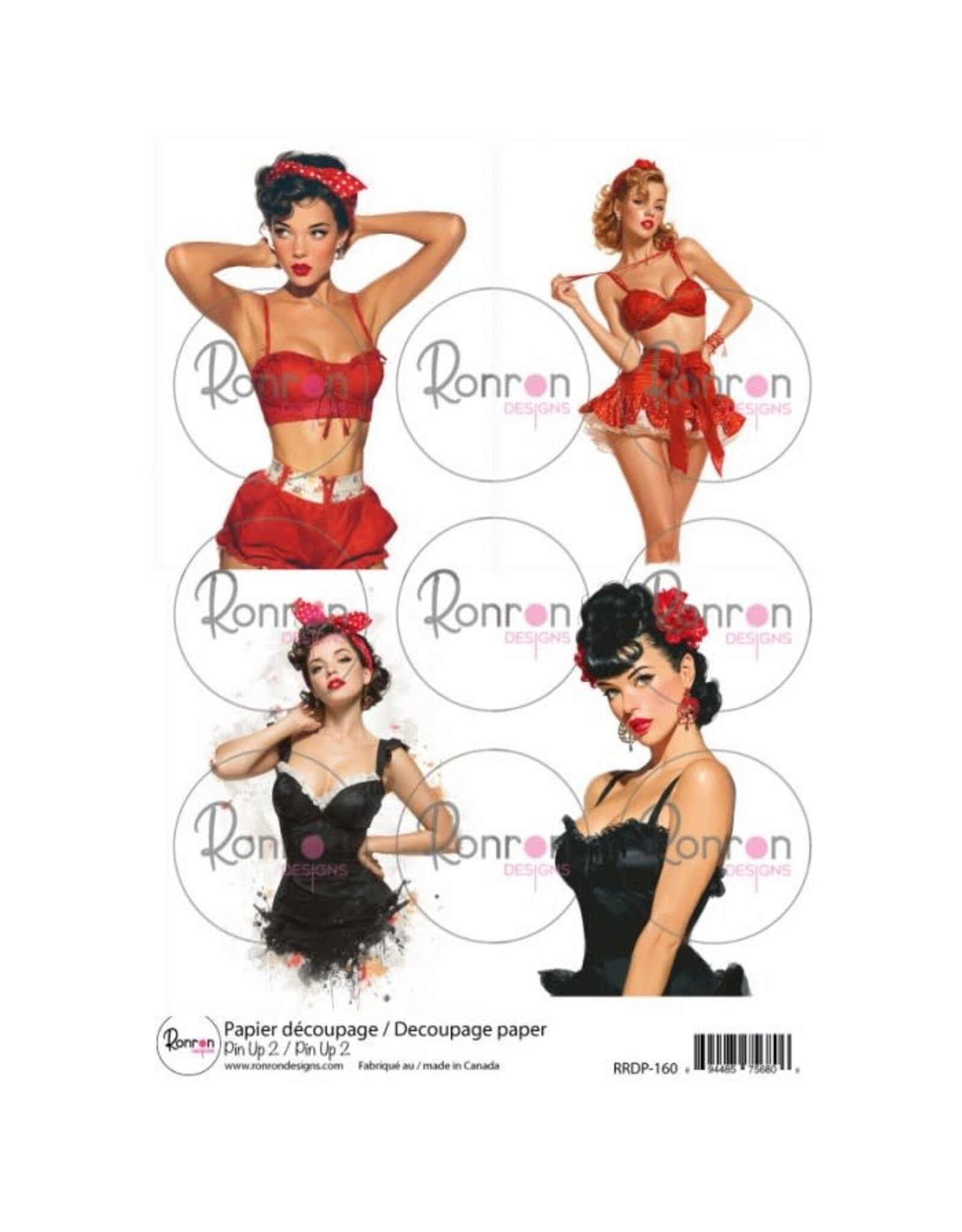 RONRON DESIGNS RONRON DESIGNS PIN UP 2 RICE PAPER