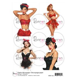 RONRON DESIGNS RONRON DESIGNS PIN UP 2 RICE PAPER