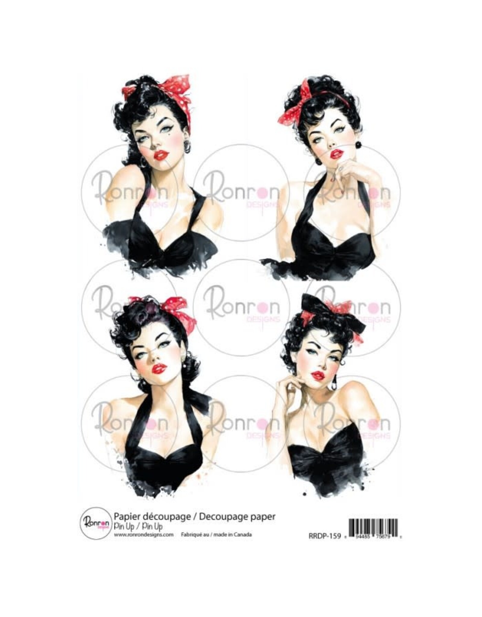 RONRON DESIGNS RONRON DESIGNS PIN UP RICE PAPER
