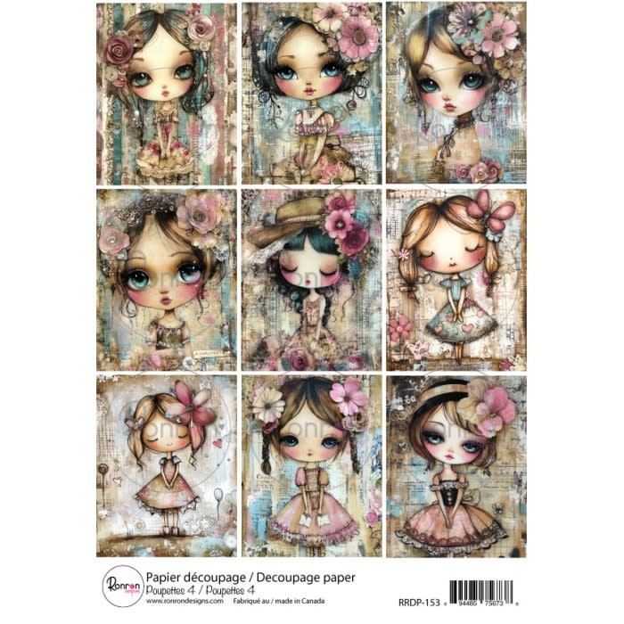 RONRON DESIGNS RONRON DESIGNS POUPETTES 4 RICE PAPER