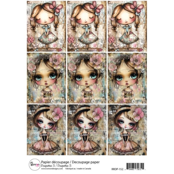 RONRON DESIGNS RONRON DESIGNS POUPETTES 3 RICE PAPER