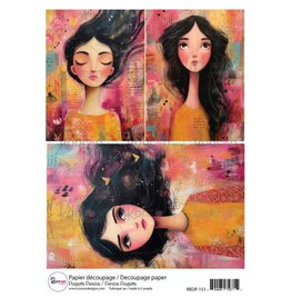 RONRON DESIGNS RONRON DESIGNS PENSIVE POUPETTE RICE PAPER