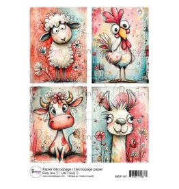 RONRON DESIGNS RONRON DESIGNS PETITS AMIS 5 RICE PAPER