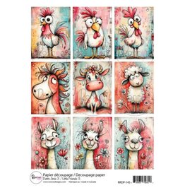 RONRON DESIGNS RONRON DESIGNS PETITS AMIS 3 RICE PAPER